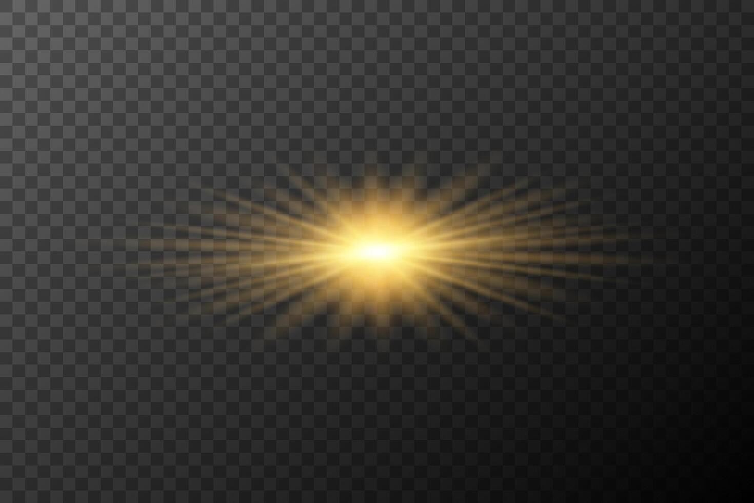 golden light flash background vector