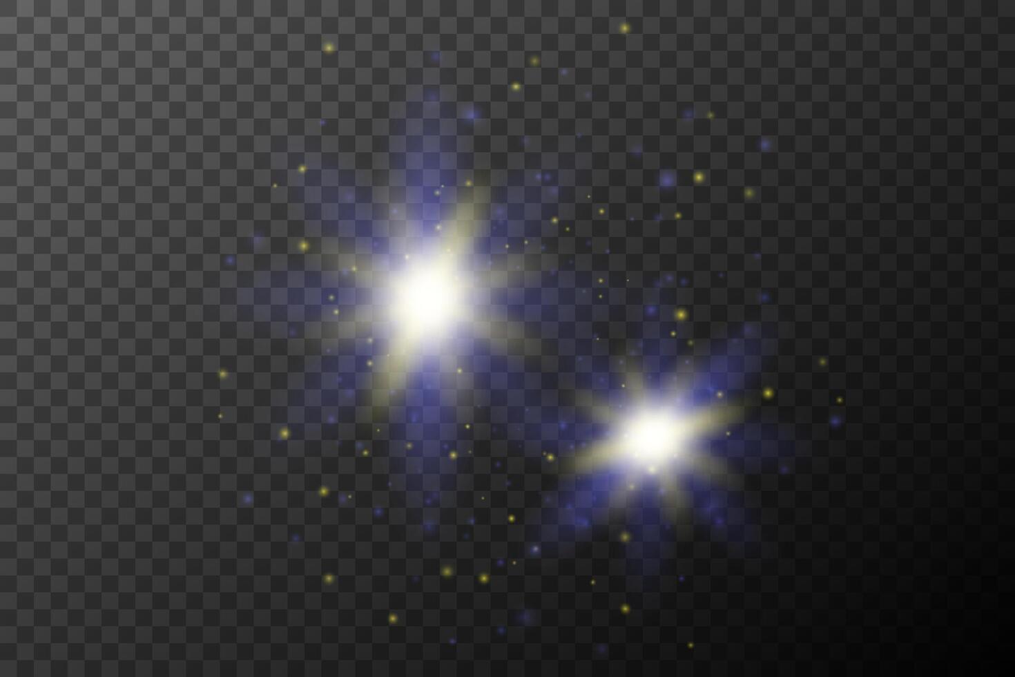 two stars on background vector