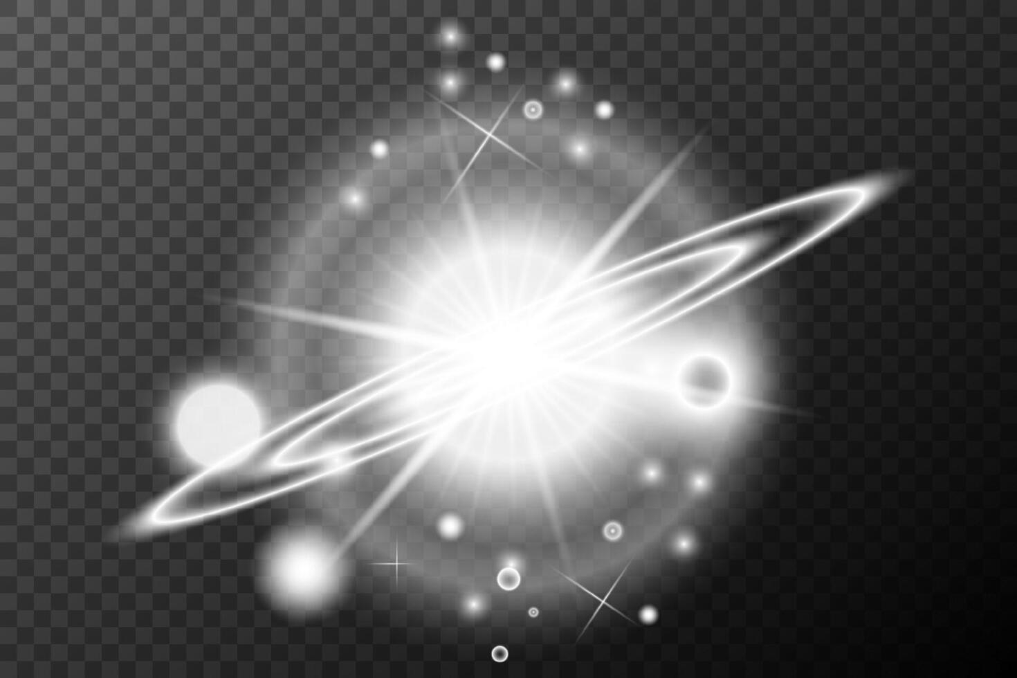 a white light ring with a ring around vector