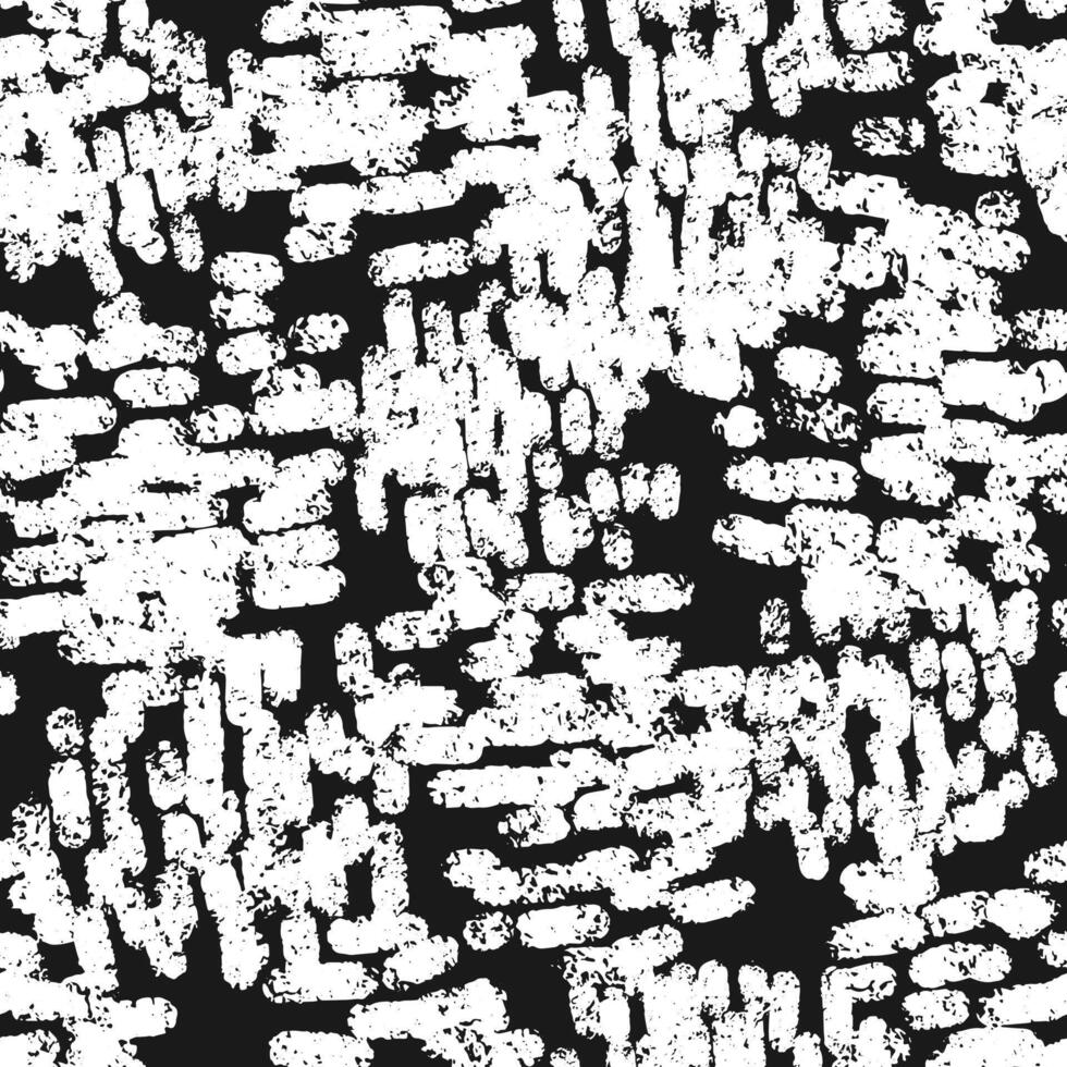 a black and white grunge pattern with white paint vector