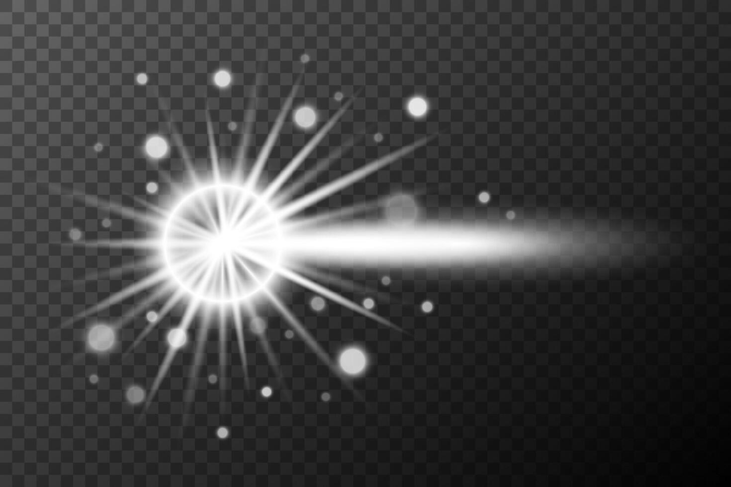 a white light burst with a star effect vector