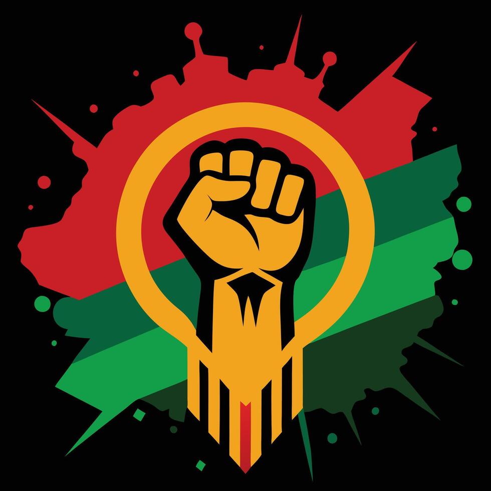 Black History Month Human Rights vector