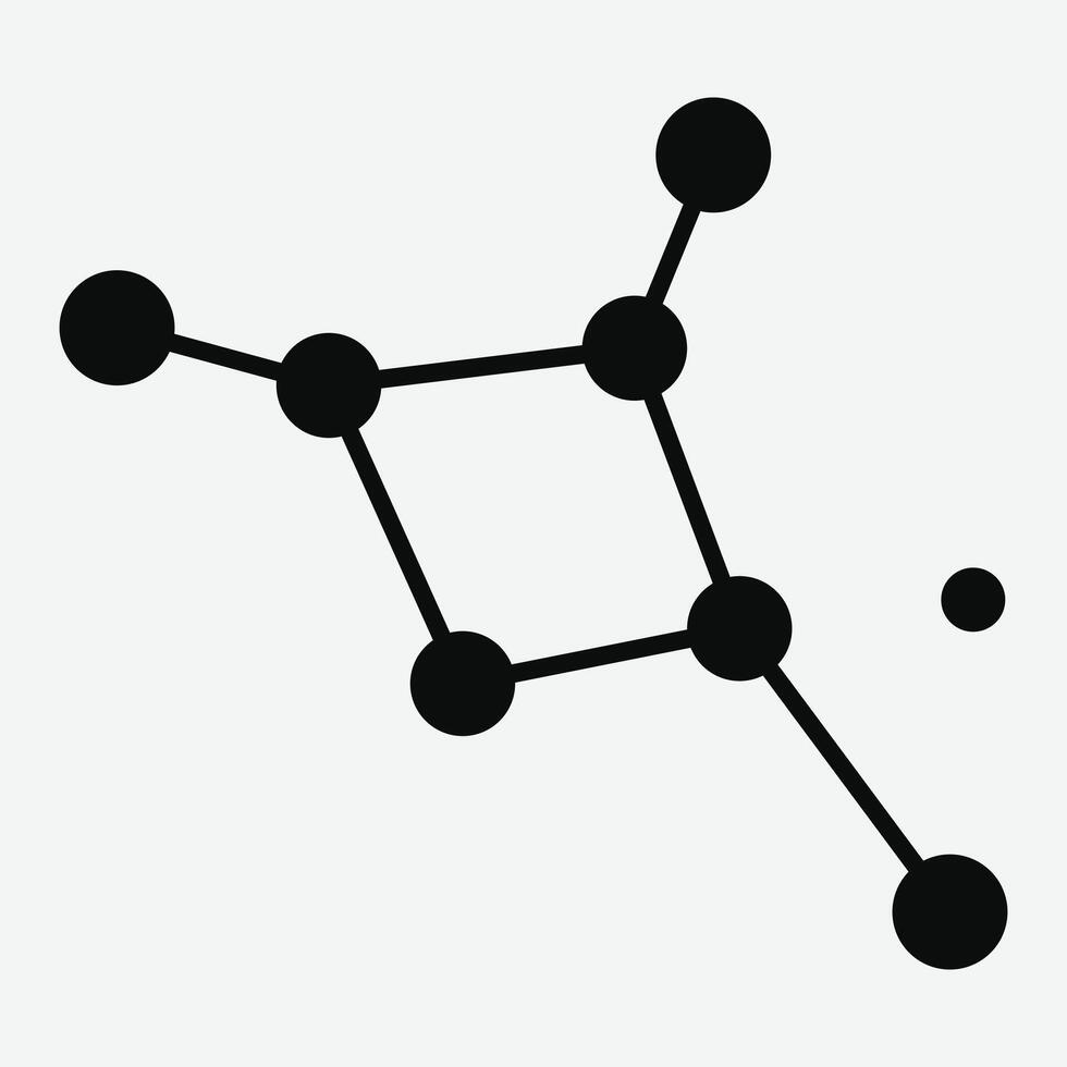 Southern Cross Constellation . vector