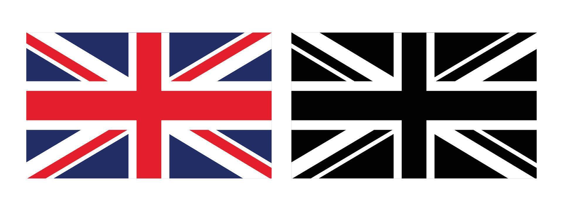 England Flag . Flag of United Kingdom. The British flag. Flag icon. vector