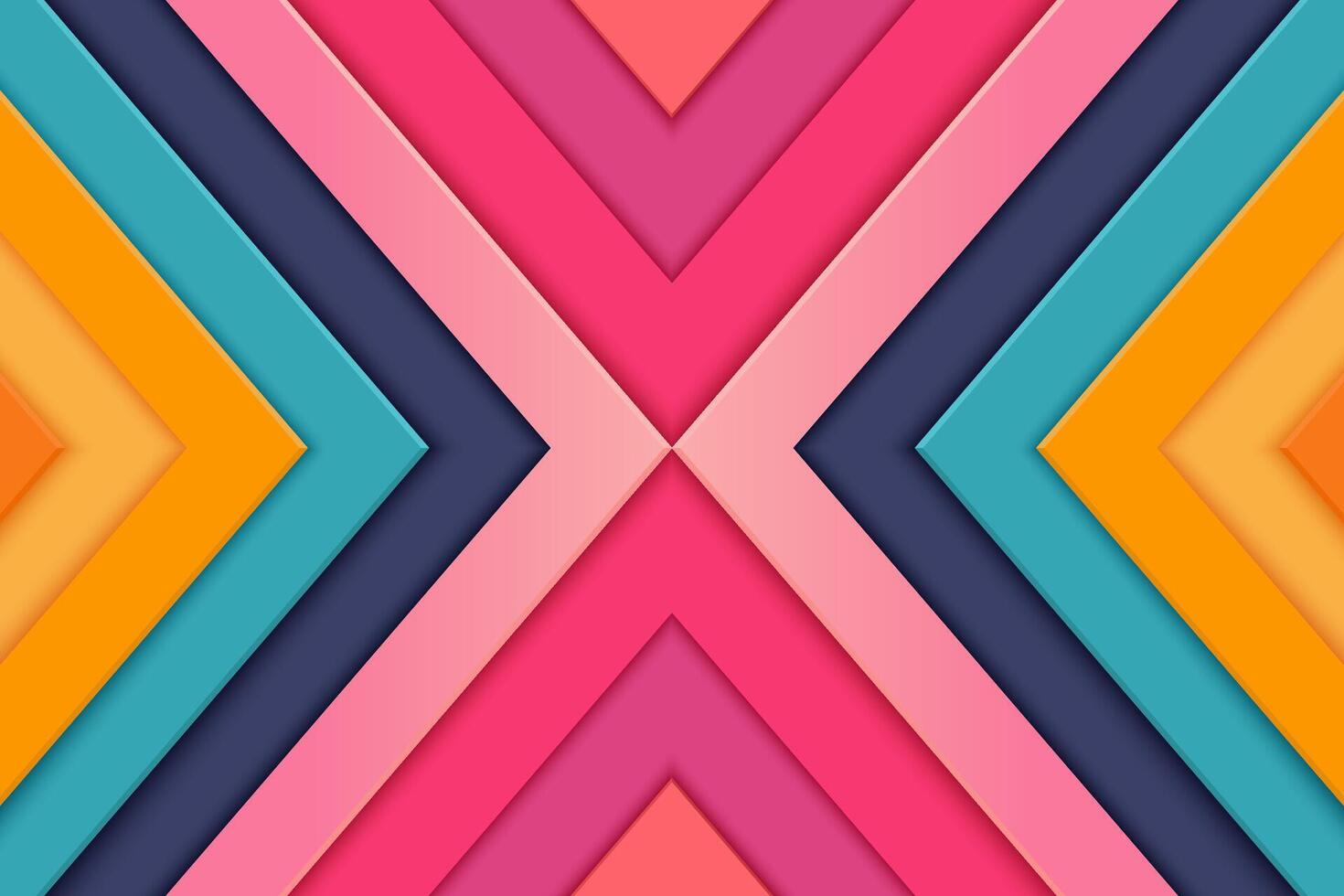 Vibrant background with geometric shapes in bold colors vector