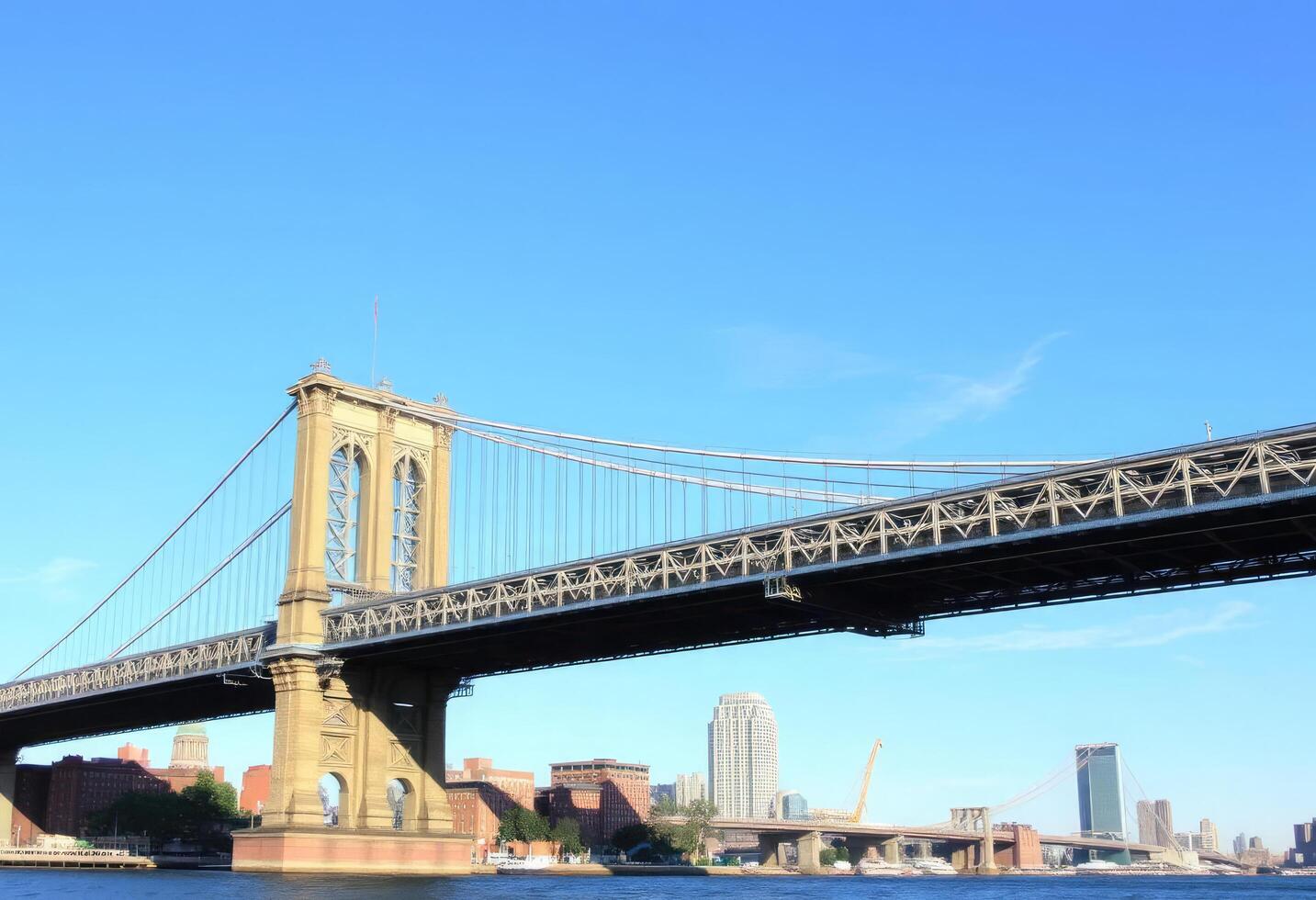 A clear blue sky photo