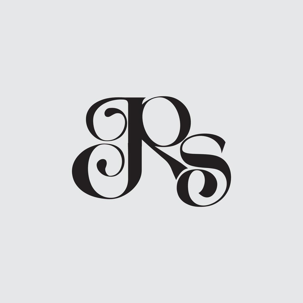 Initial letter Rs logo design vector
