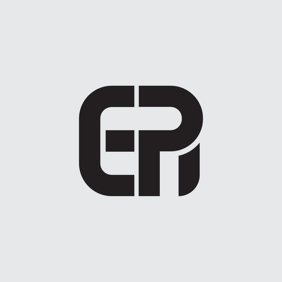 Initial letter ER logo design vector