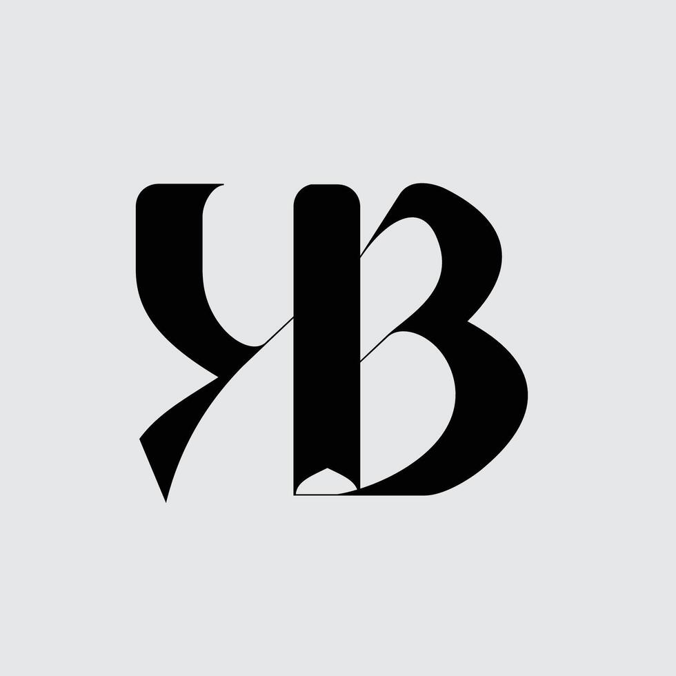 Initial letter KB logo design vector