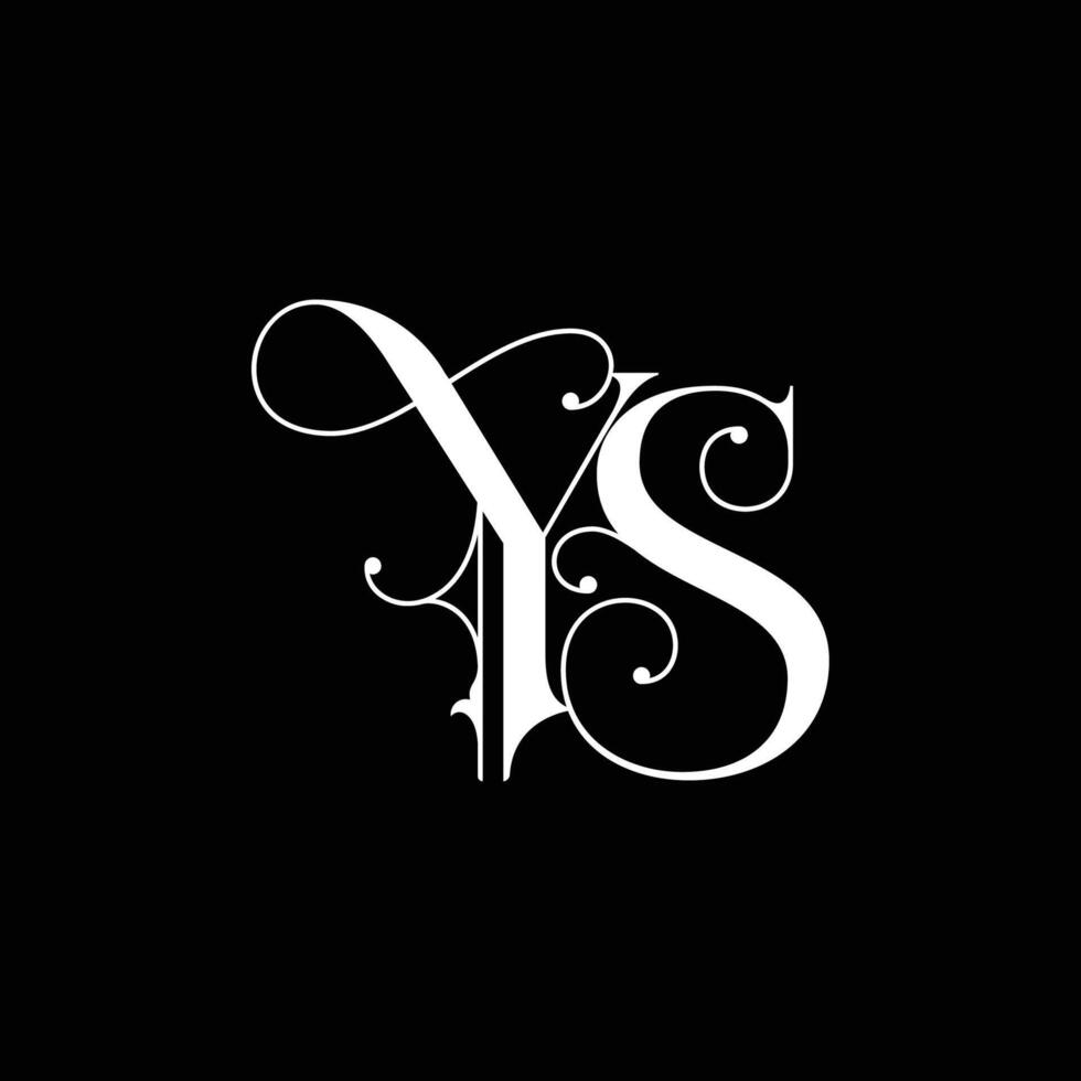 Initial letter YS logo design vector