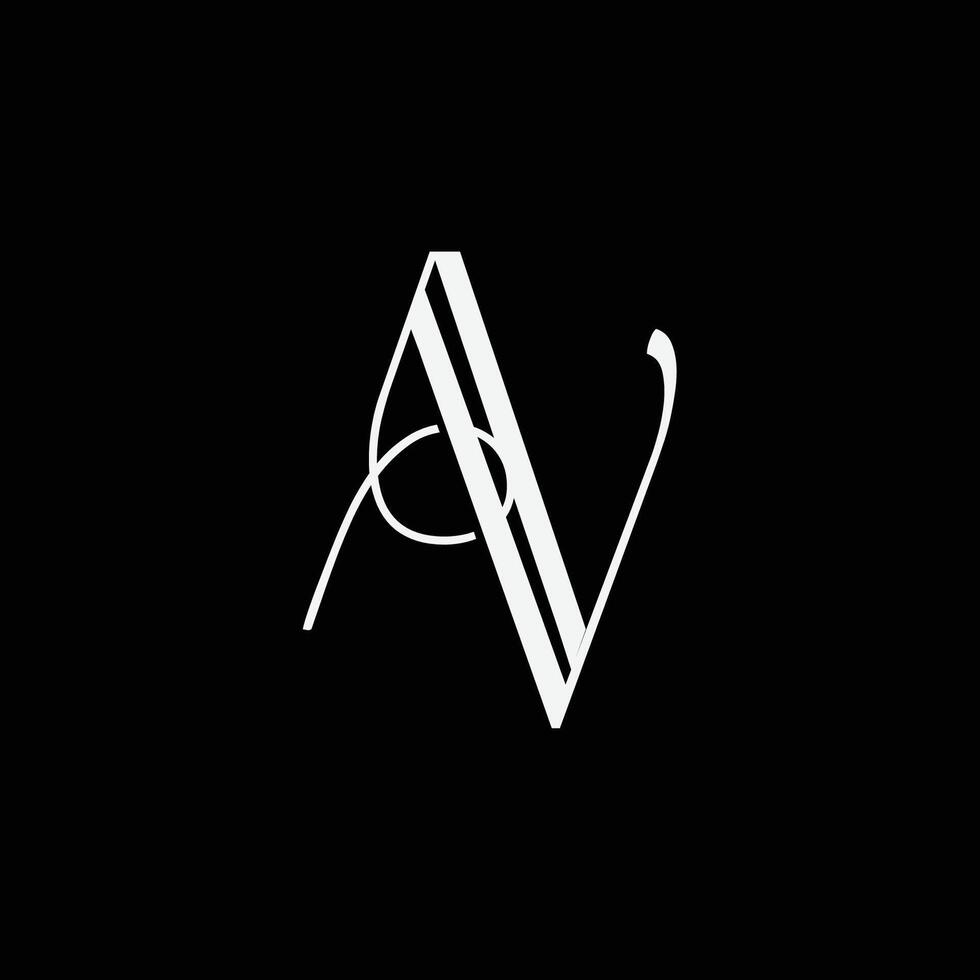 Initial letter ZV logo design vector