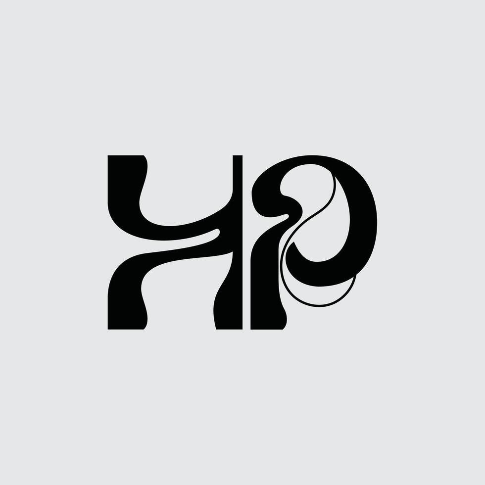 Initial letter KP logo design vector