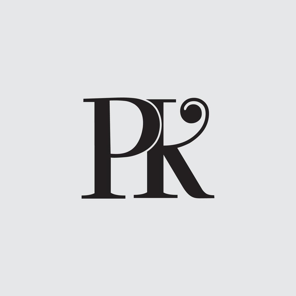 Initial letter PK logo design vector