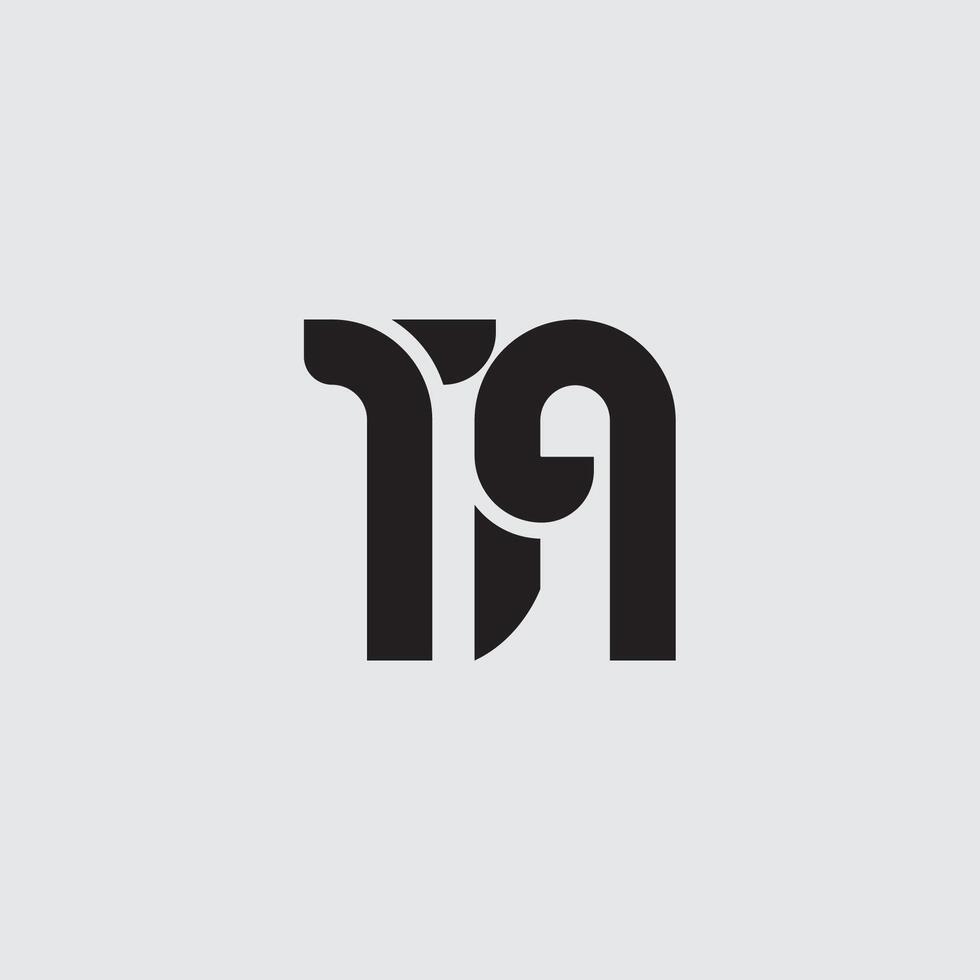 Initial letter TA logo design vector