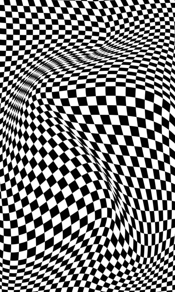 Abstract wavy curved checkered flag racing wallpaper vector