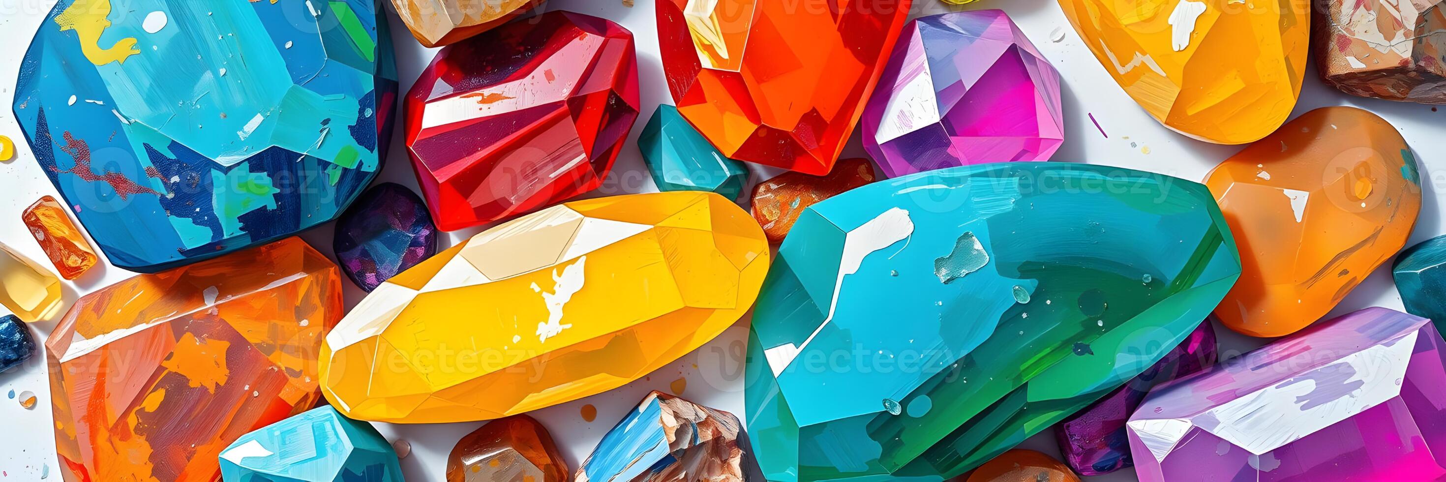 Vibrant Gemstone Still Life photo