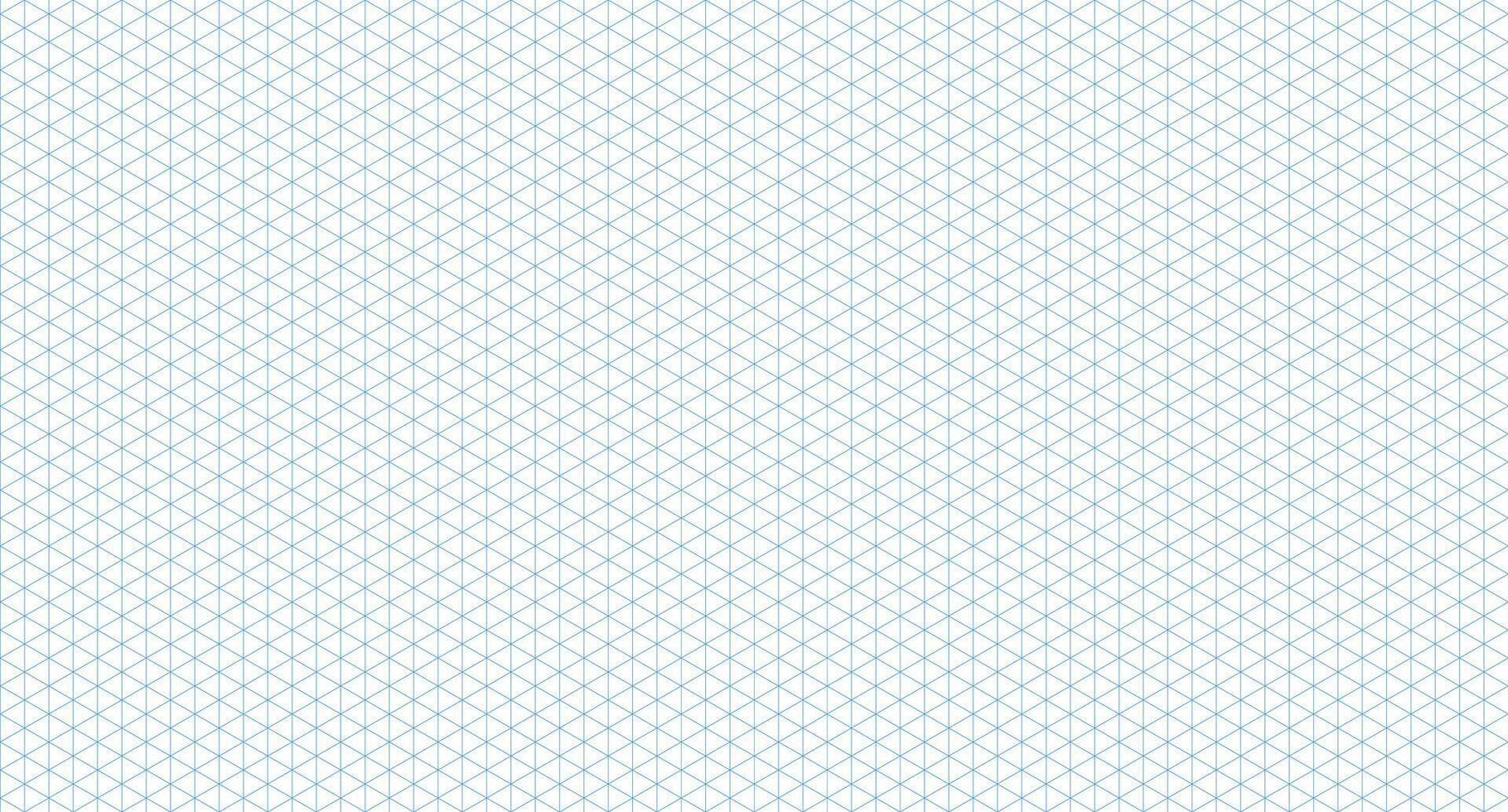 Template isometric grid seamless pattern. Blue isometric grid. Outline isometric graph template background. illustration vector