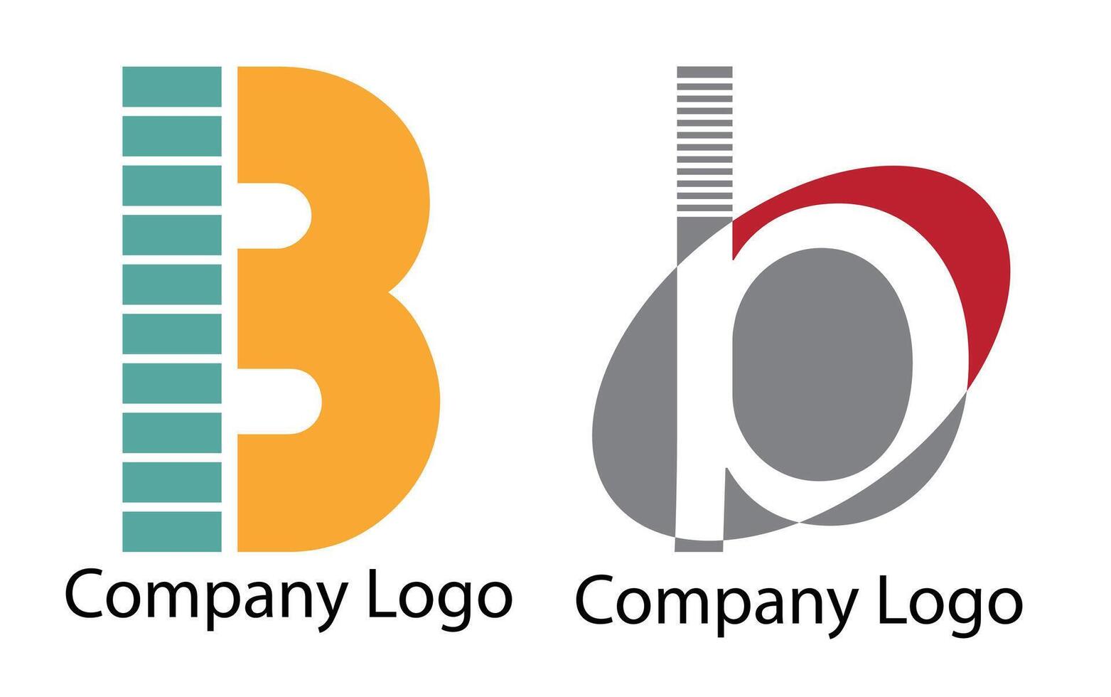 B latter logos for a company vector