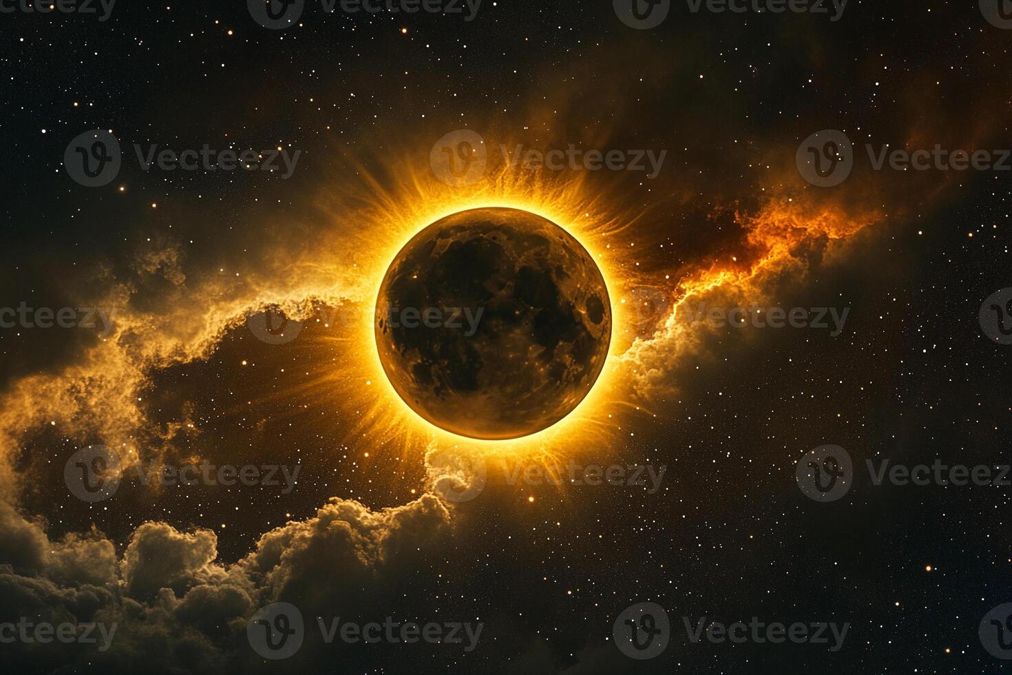 The eclipse is seen in the sky photo