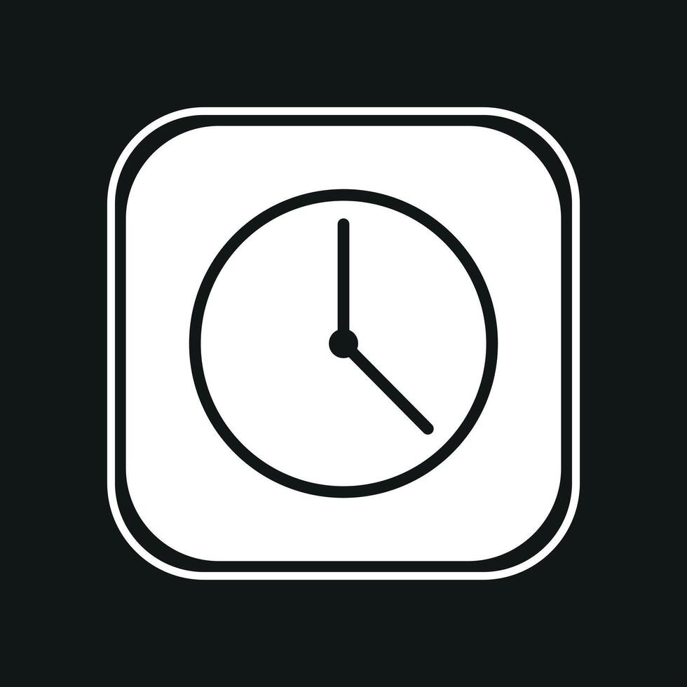 clock icon illustration vector