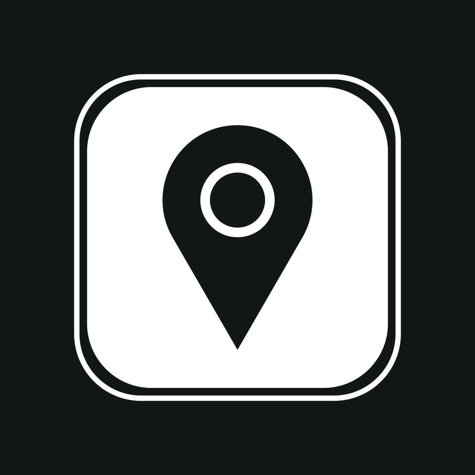map pointer icon vector