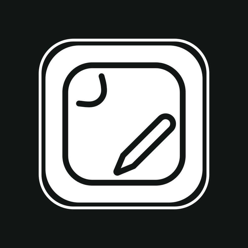 Square Stamp icon illustration vector