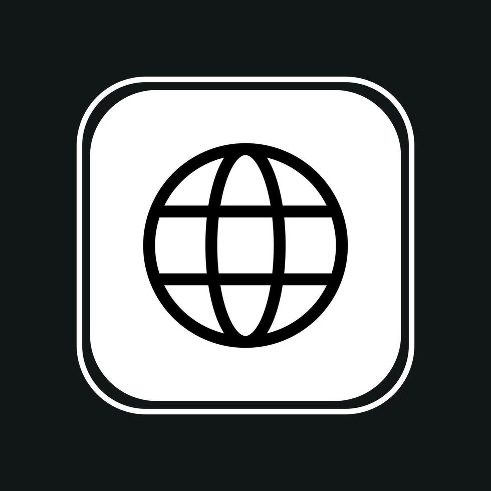 globe icon illustration vector