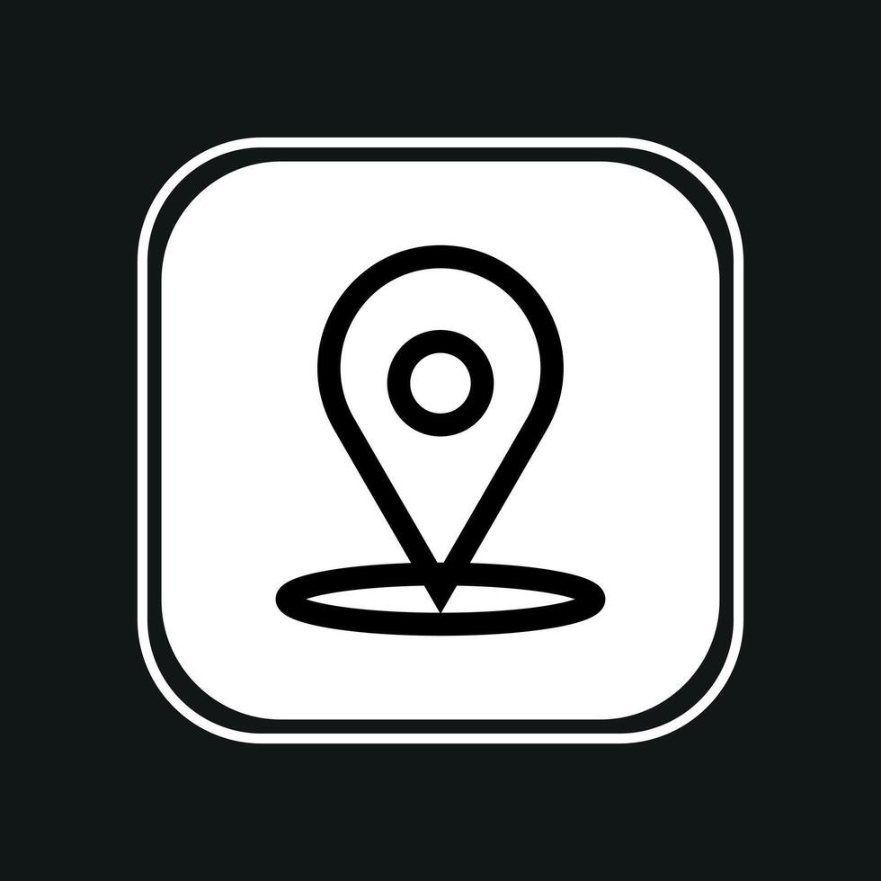 map pointer icon vector
