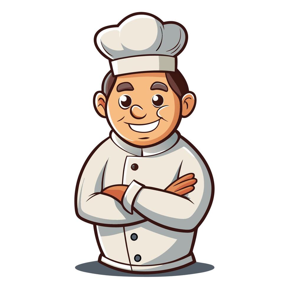 chef cartoon character illustration vector