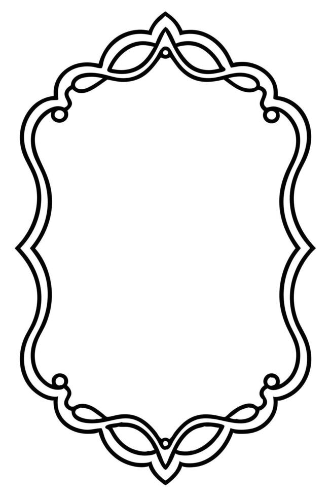 a black and white drawing of a frame vector