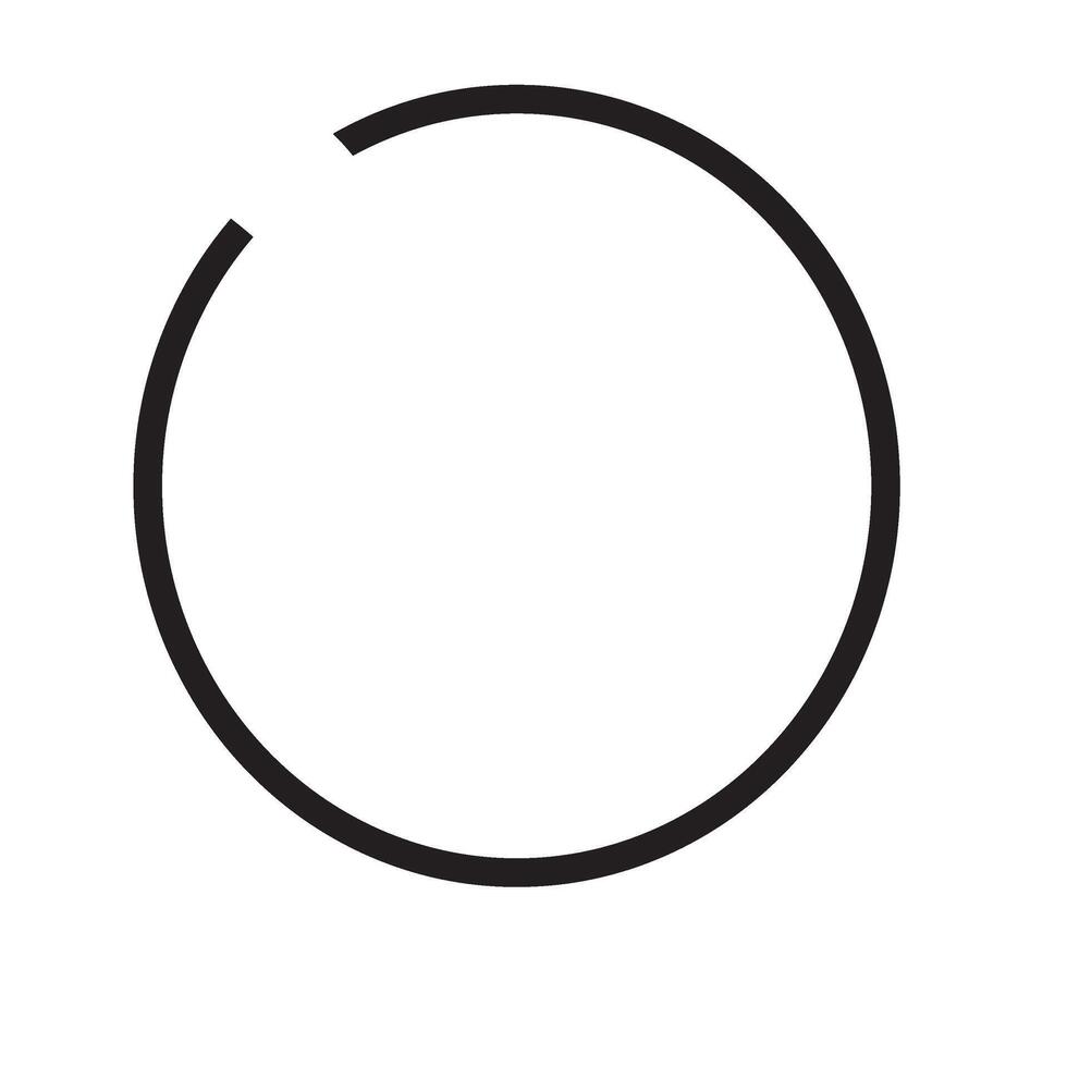 A black and white circle with a line through it vector
