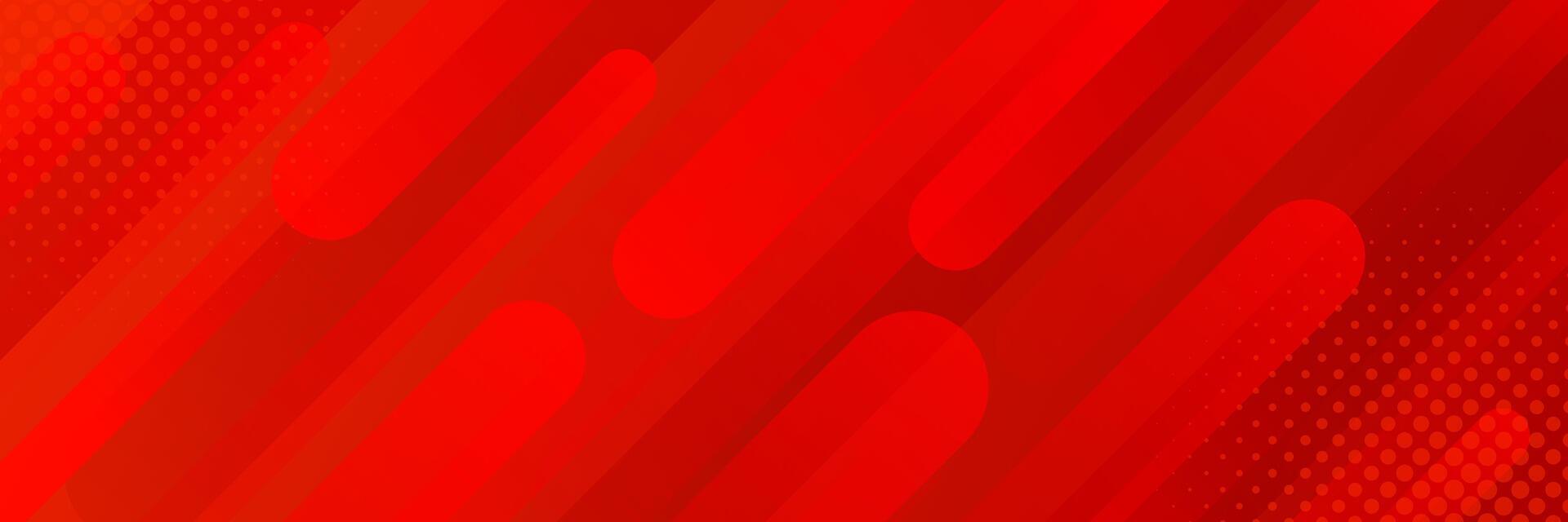 Abstract red dynamic banner background with halftone, modern template banner for sales, ads, business and others vector