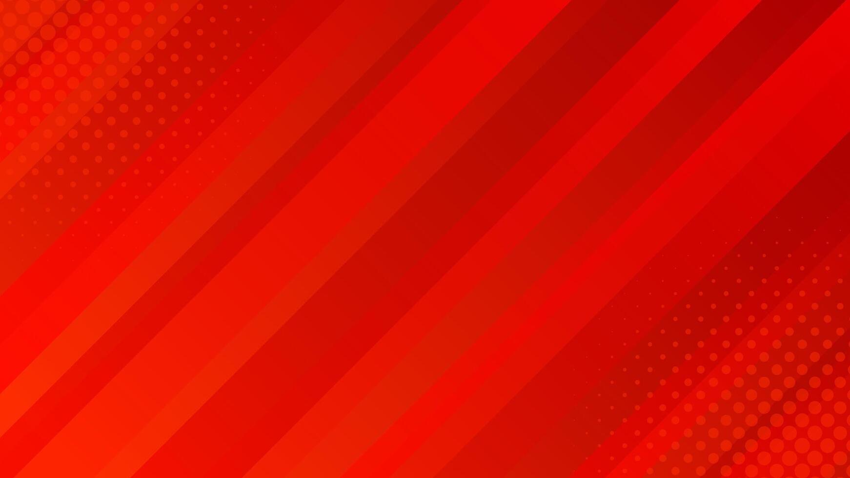 Red abstract dynamic background with halftones. Gradient texture with smooth stripes. Modern wallpapers vector