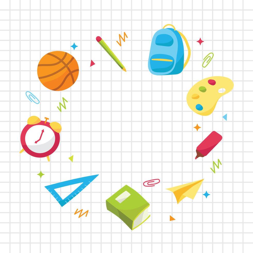 Hand Drawn Back to School Icon Collection vector