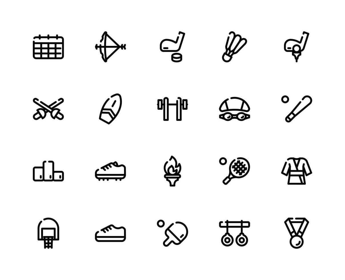 Sports Black Outline Icon vector