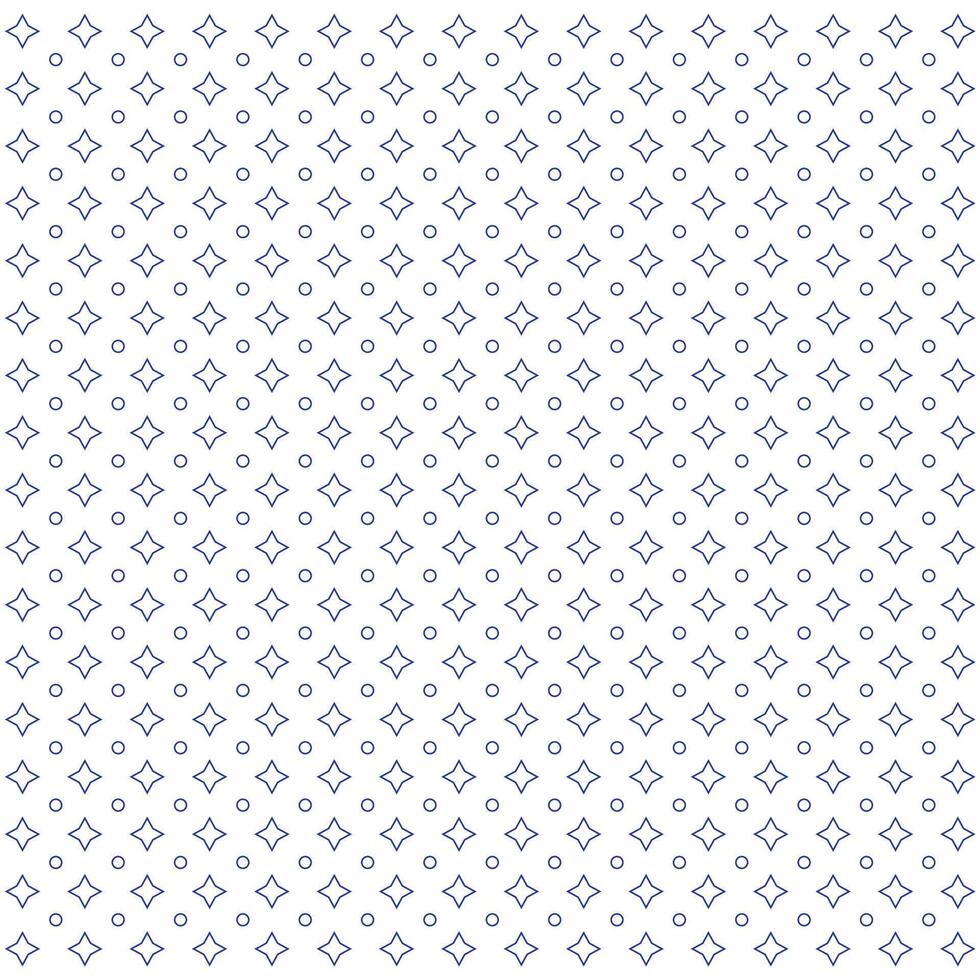 Premium minimalist seamless star and circle pattern on white background vector