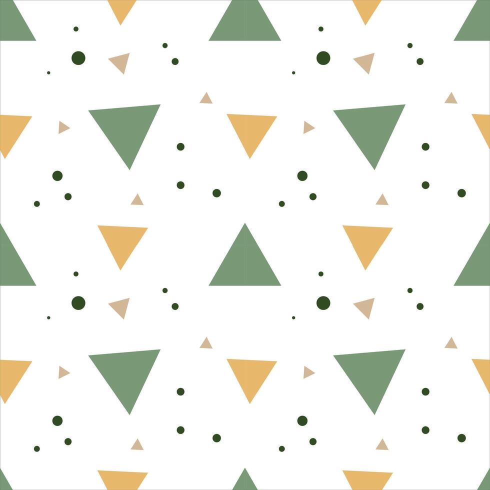 Seamless pattern with triangles on a white background vector