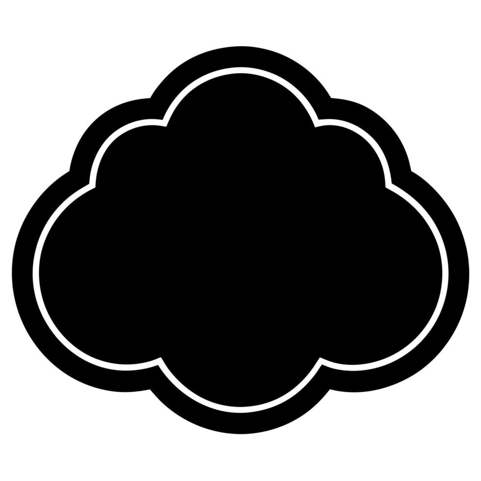 Free cloud icon in simple, flat style for various uses. vector