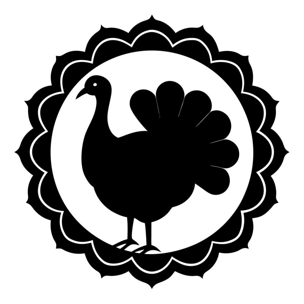 Creative Free Turkey Illustration for Logos vector