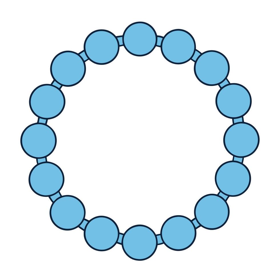Free circular floral frame for design projects. vector