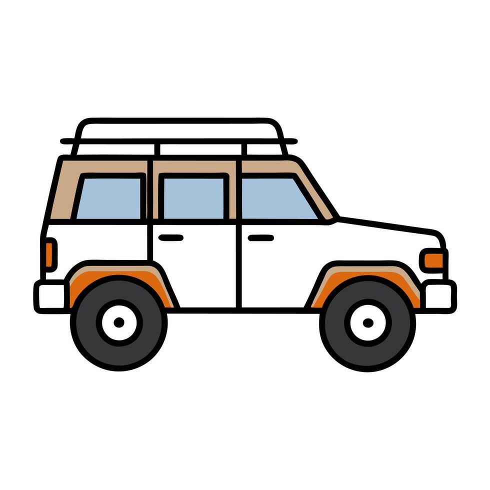 Free Classic Off-Road SUV Emblem Design vector