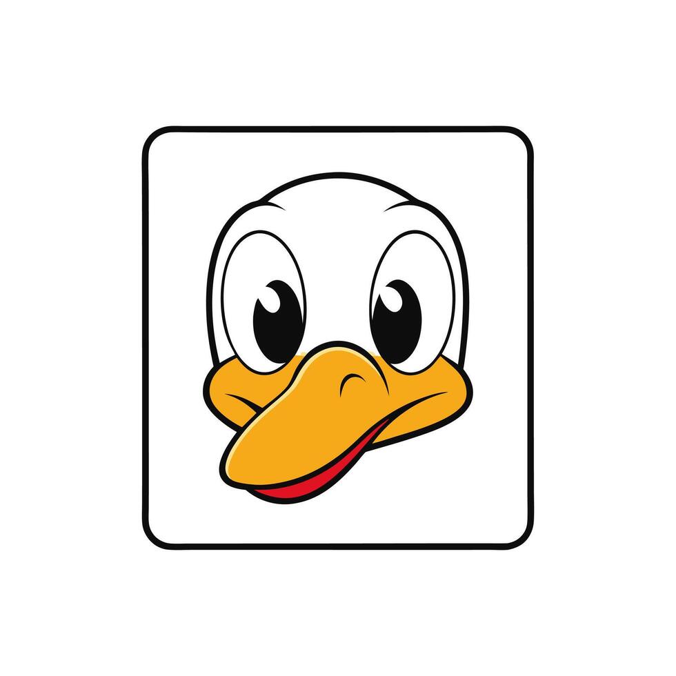 Free Duck Cartoon Logo Icon Illustration for Download vector