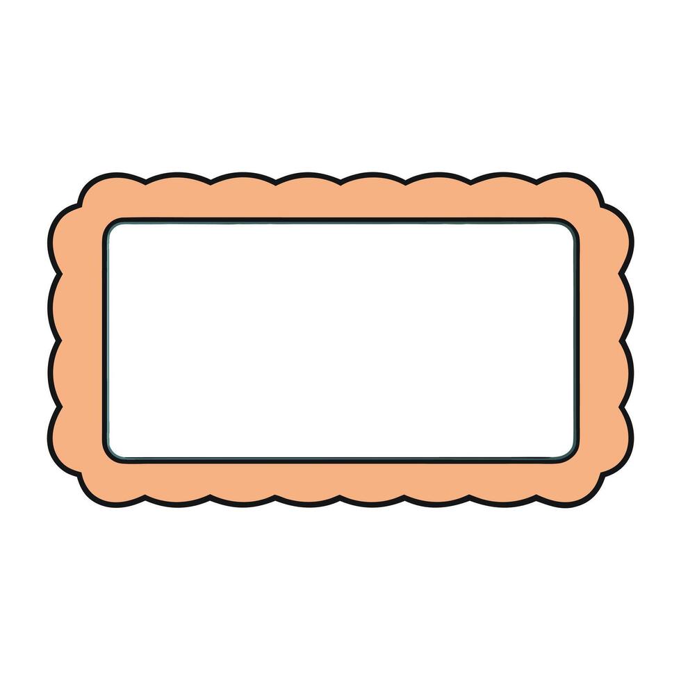 Editable photo frame perfect for artworks vector