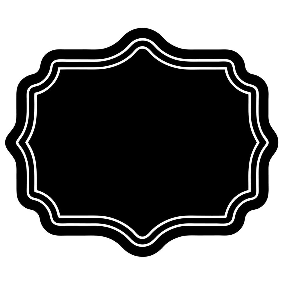 Antique photo frame for creative vintage design vector