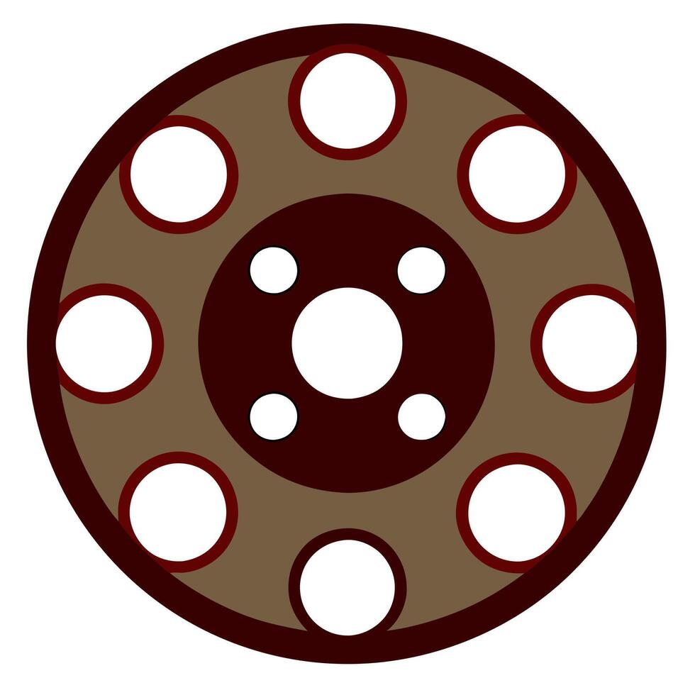 Retro cinema frame for vintage film designs. vector