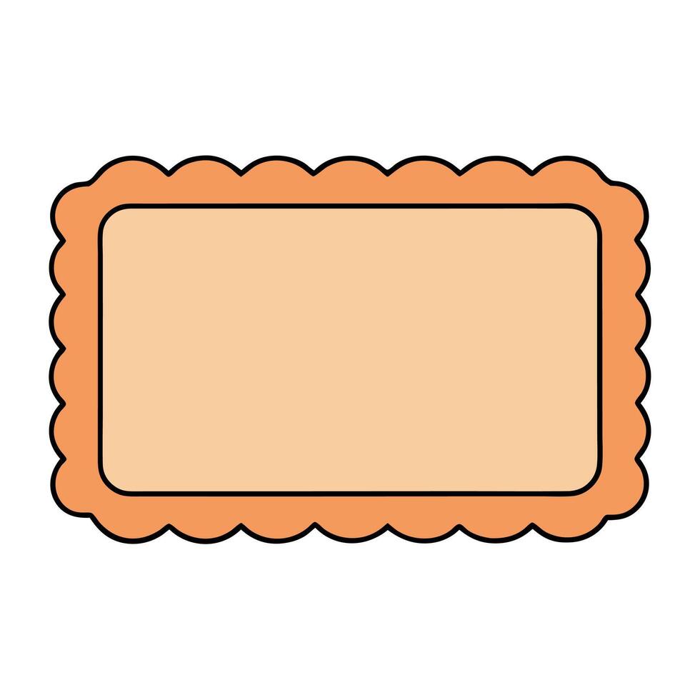 Minimalist photo frame graphic ideal for templates vector