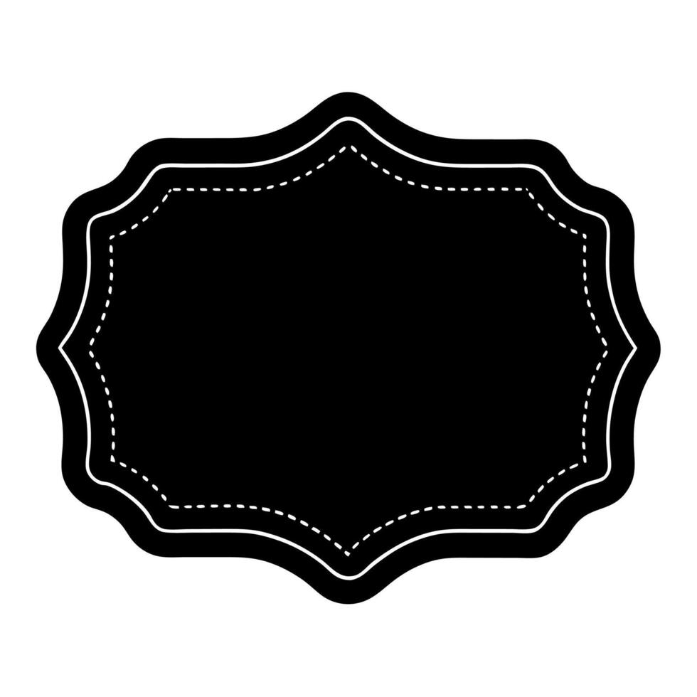 Free geometric frame silhouette perfect for digital art. vector