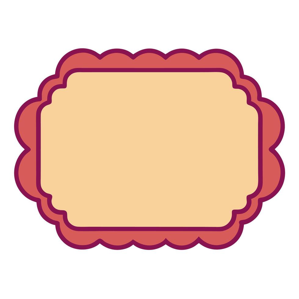 Ornate photo frame for stylish presentations vector