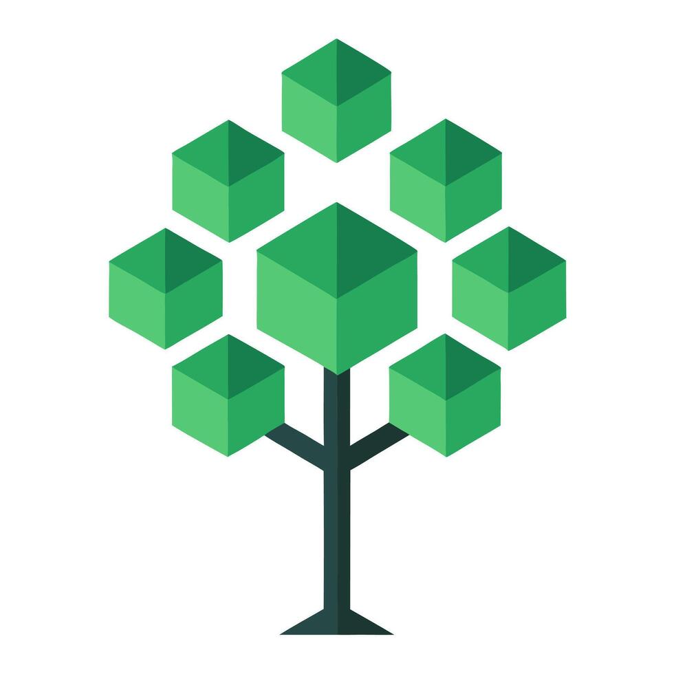 Beautiful tree design for eco and nature themes. vector