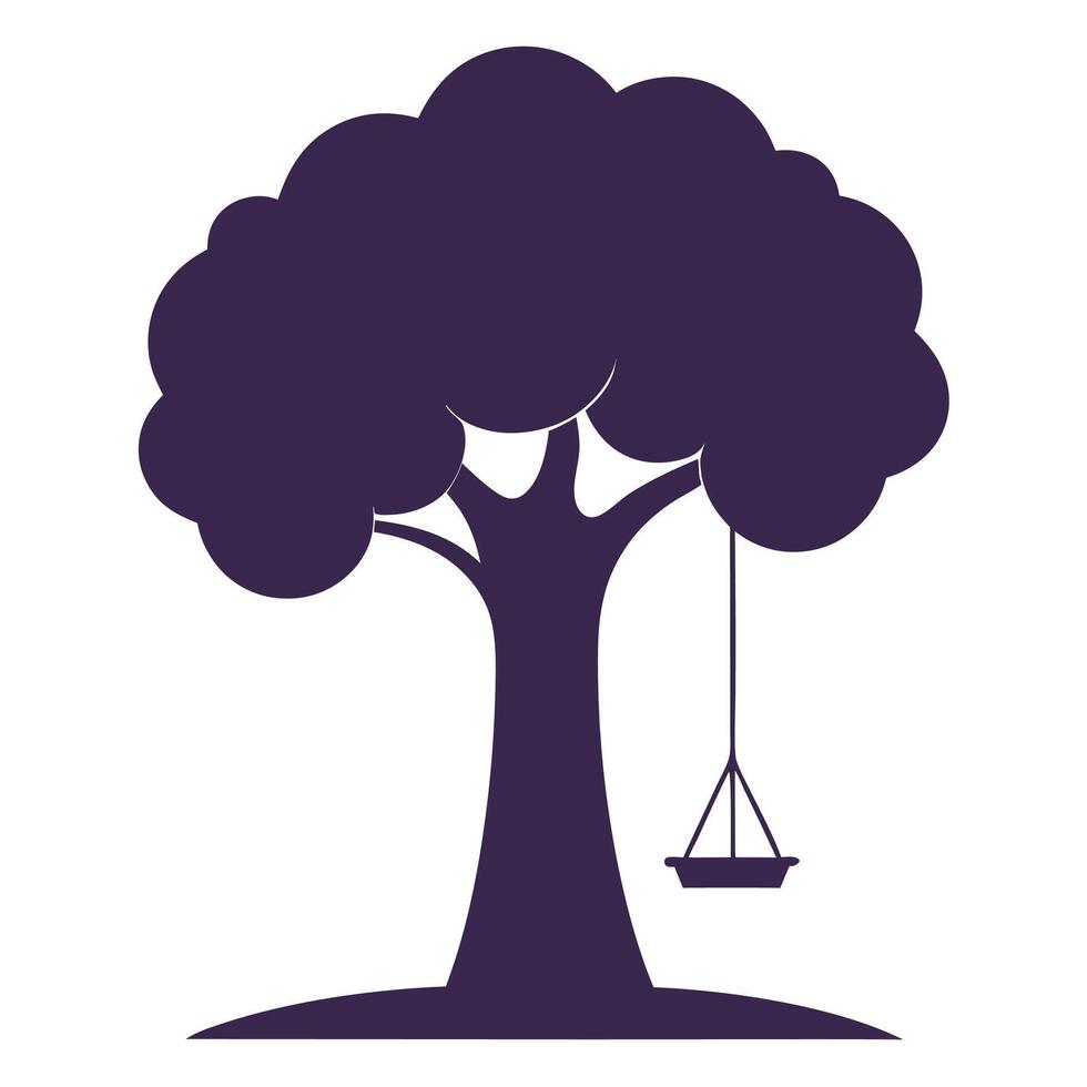 Beautiful tree silhouette perfect for design vector